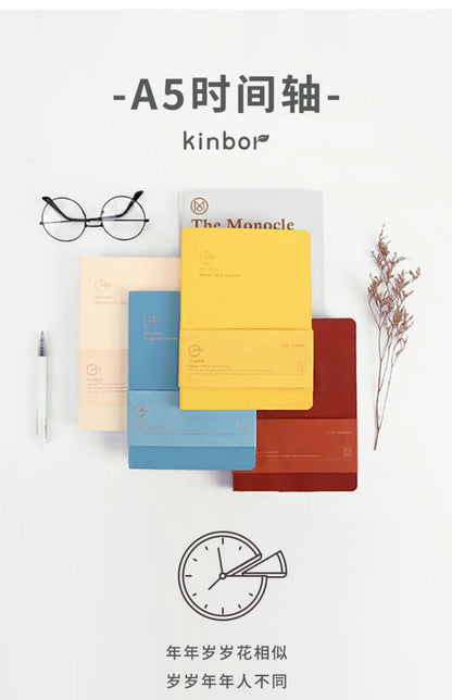 Kinbor Notebook Planificador Semanal – Agenda diaria y mensual sin fechar Journa