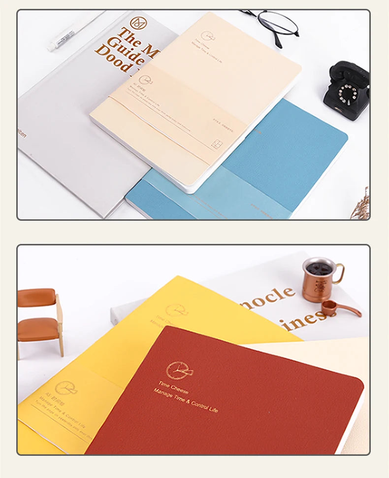 Kinbor Notebook Planificador Semanal – Agenda diaria y mensual sin fechar Journa