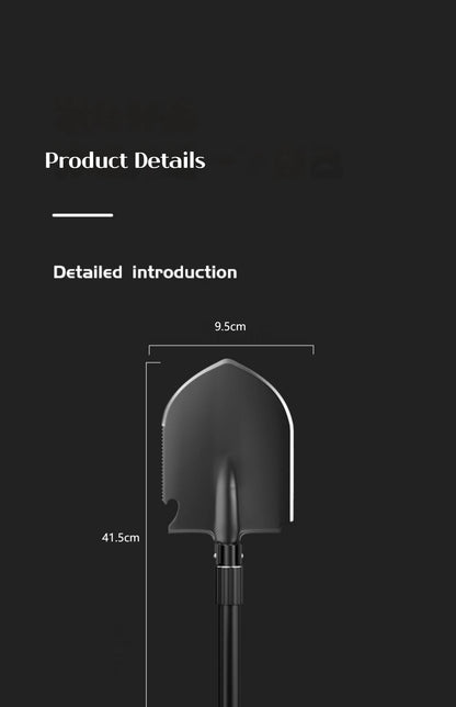 1PC al aire libre plegable de la pala de camping – Multifuncional herramienta de entrenamiento de senderismo, jardín portátil y la pala de supervivencia