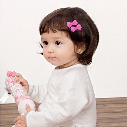 1.2 Pulgadas Mini arcos de pelo con clip – Sólidos colores para los niños y la niña
