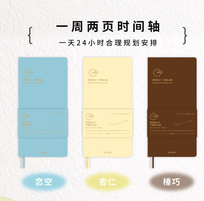 Kinbor Notebook Planificador Semanal – Agenda diaria y mensual sin fechar Journa