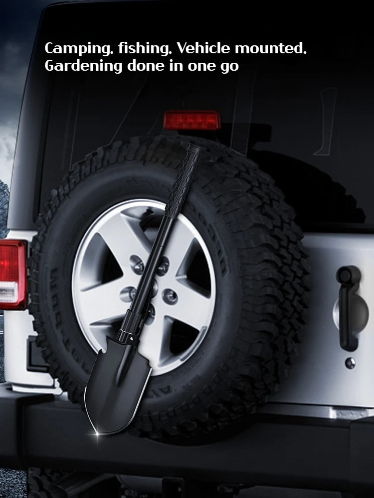 1PC al aire libre plegable de la pala de camping – Multifuncional herramienta de entrenamiento de senderismo, jardín portátil y la pala de supervivencia