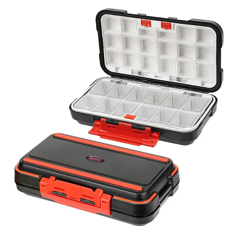 Caja de doble cara de pesca impermeable Premium – Multifuncional Bait & Tool Organizer