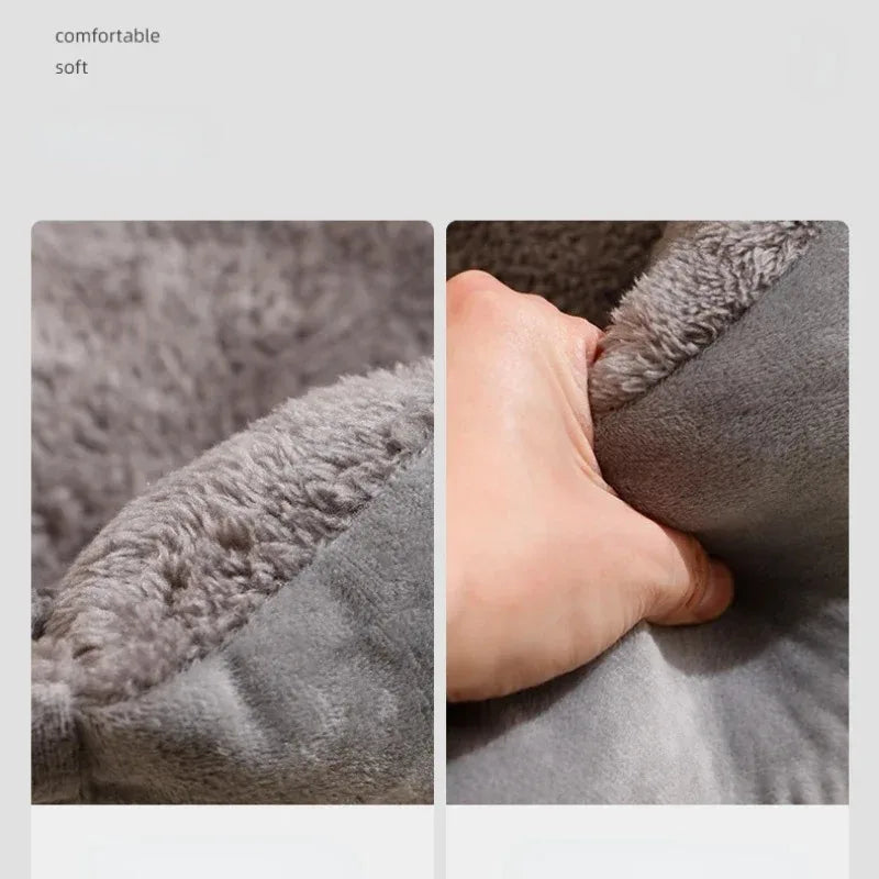 Cama de peluche suave para gatos y perros pequeños – Acogedora casa de cojín respirable