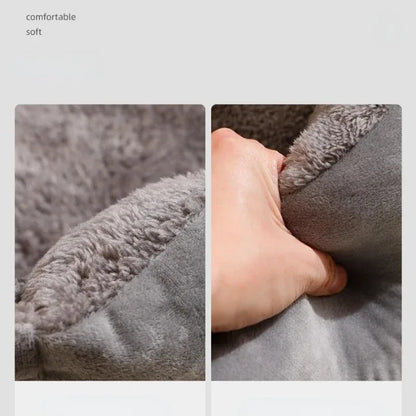 Cama de peluche suave para gatos y perros pequeños – Acogedora casa de cojín respirable