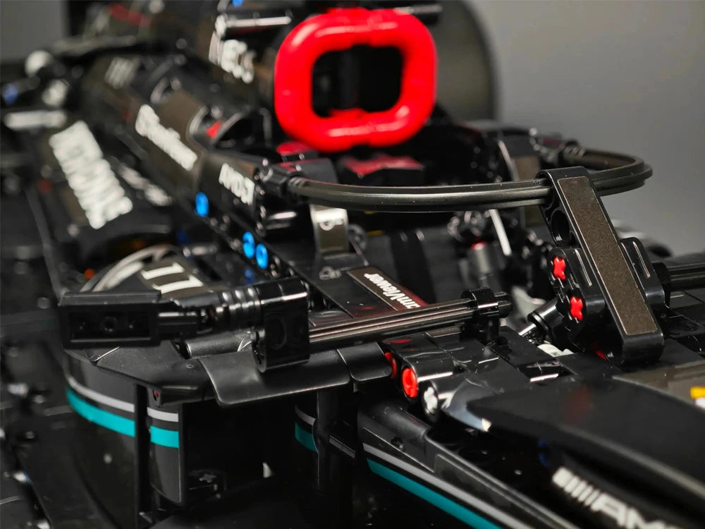 Tecnología 1642PCS Bloques mecánicos de construcción de coches de carreras – W14 Kit de modelos de carreras de locales para adultos y niños