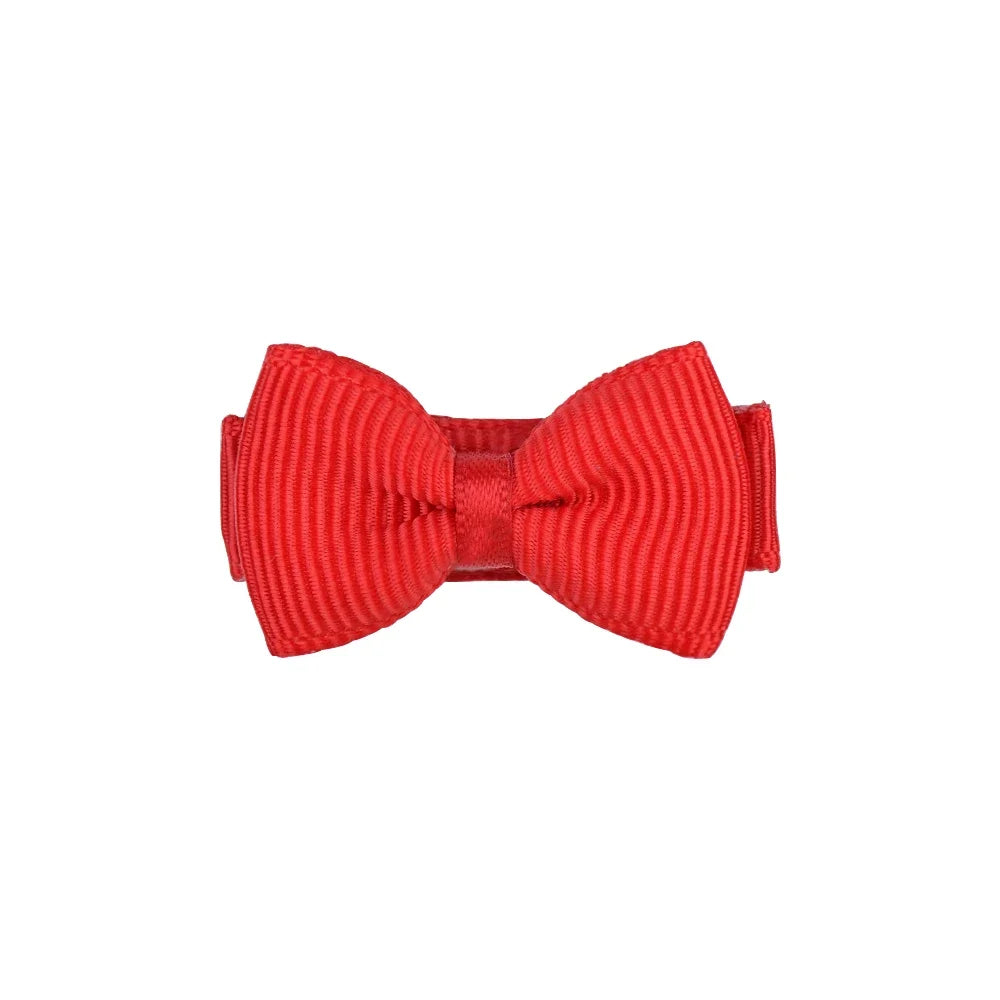 1.2 Pulgadas Mini arcos de pelo con clip – Sólidos colores para los niños y la niña