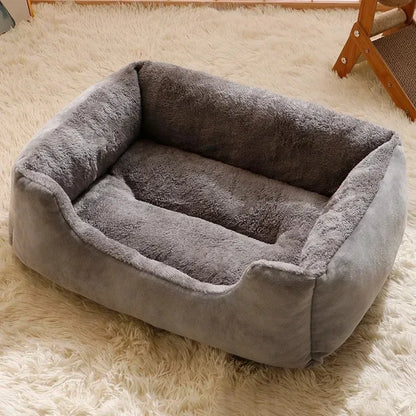 Cama de peluche suave para gatos y perros pequeños – Acogedora casa de cojín respirable