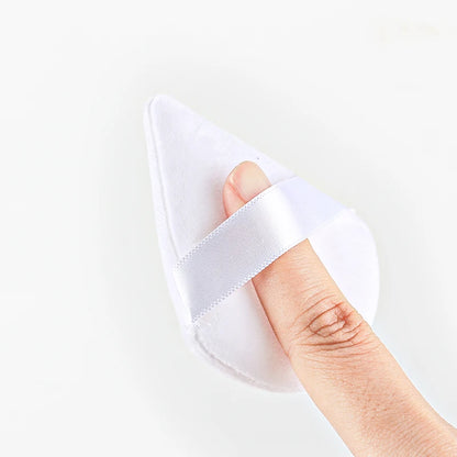 SHIDISHANGPIN Triángulo Puff polvo de terciopelo - Esponja cosmética reutilizable cara, mini algodón maquillaje Puff para la fundación, sombra de ojos y herramientas de belleza (1/2/3/6pcs)