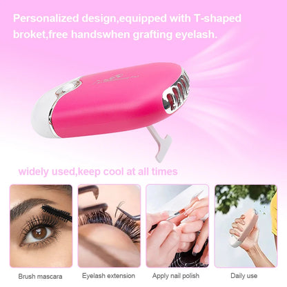 MASSA USB Mini Eyelashes Fan – Quick-Drying Lash Glue Dryer, Eyelash Extension Tool for Professional Makeup