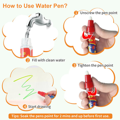 100x80CM Magic Water Drawing Mat – Reutilizable Doodle Board Montessori Juguete educativo para niños