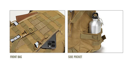 Mochila Reflectante Táctica 40L – Molle Militar Al aire libre mochila  Senderismo, Camping, caza y bolso de viaje