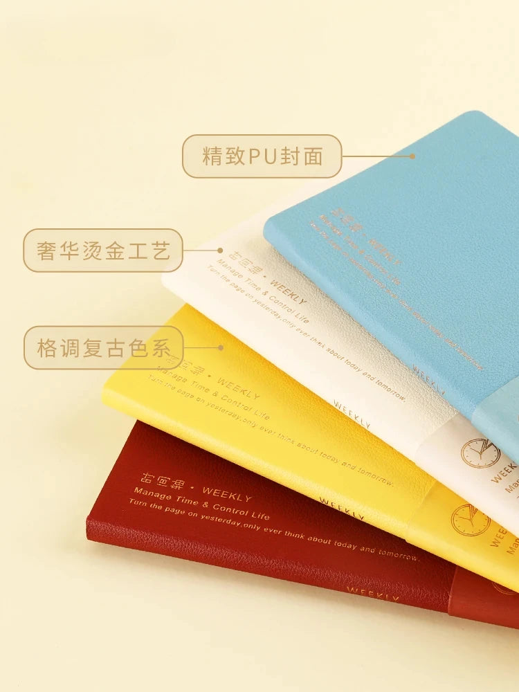 Kinbor Notebook Planificador Semanal – Agenda diaria y mensual sin fechar Journa