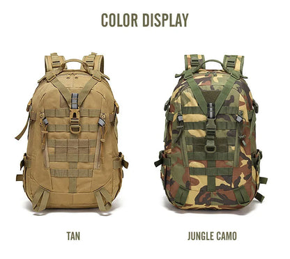 Mochila Reflectante Táctica 40L – Molle Militar Al aire libre mochila  Senderismo, Camping, caza y bolso de viaje