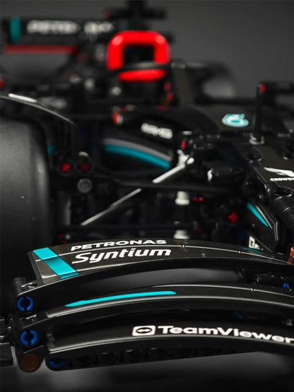 Tecnología 1642PCS Bloques mecánicos de construcción de coches de carreras – W14 Kit de modelos de carreras de locales para adultos y niños