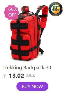 Mochila Reflectante Táctica 40L – Molle Militar Al aire libre mochila  Senderismo, Camping, caza y bolso de viaje