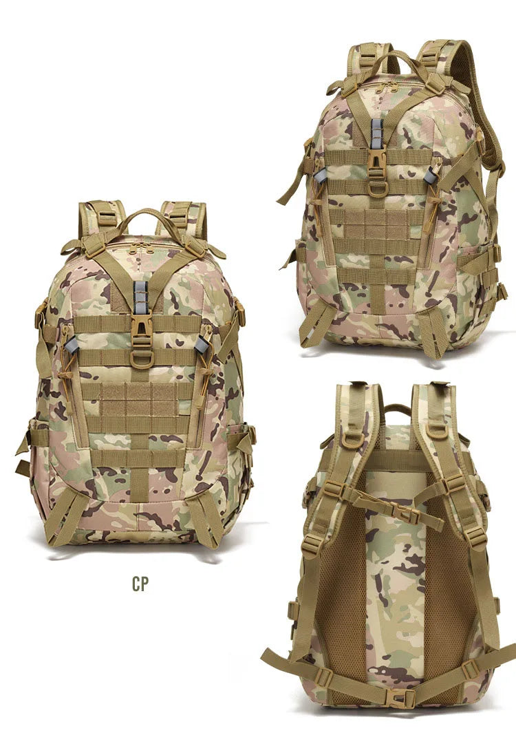 Mochila Reflectante Táctica 40L – Molle Militar Al aire libre mochila  Senderismo, Camping, caza y bolso de viaje