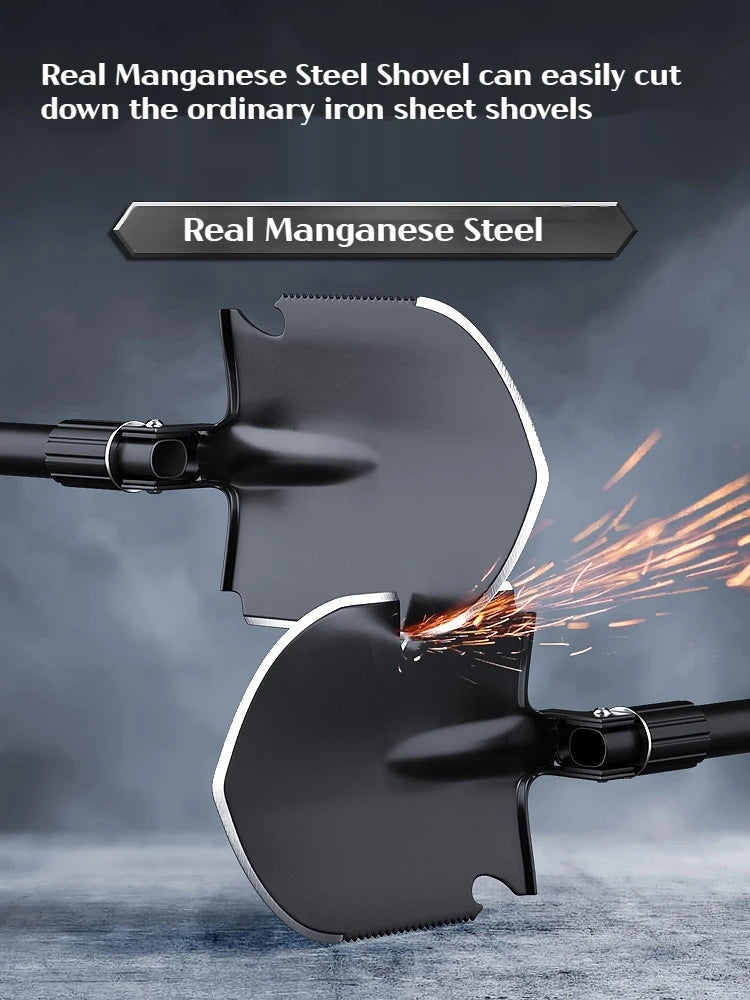 1PC al aire libre plegable de la pala de camping – Multifuncional herramienta de entrenamiento de senderismo, jardín portátil y la pala de supervivencia