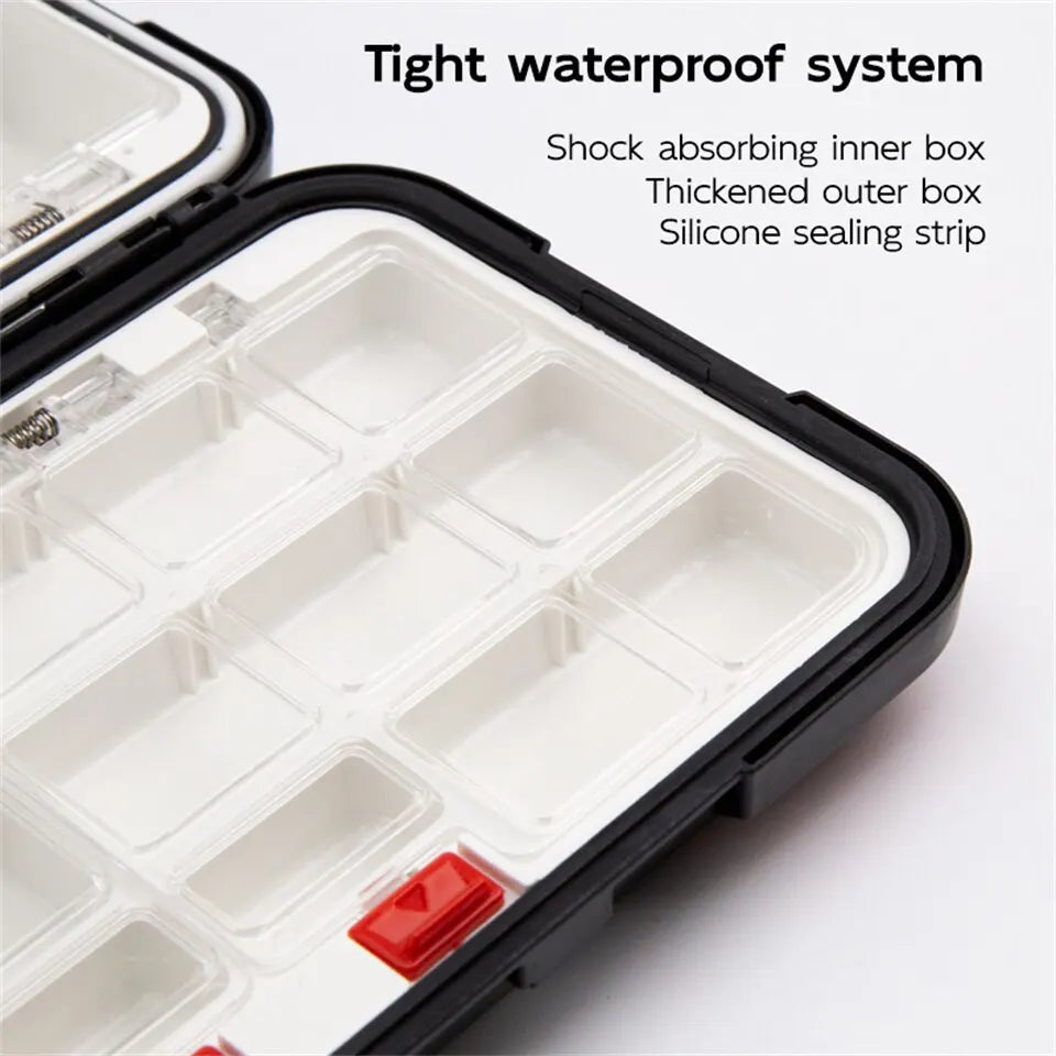 Caja de doble cara de pesca impermeable Premium – Multifuncional Bait & Tool Organizer
