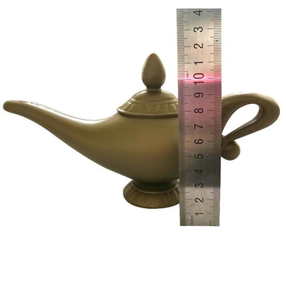 Aladdin Genie Prop lámpara de vestuario – Vintage Tetera Decorativa, Retro Magic Lamp Ornament para Halloween, Navidad & Decoración de la fiesta