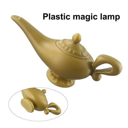 Aladdin Genie Prop lámpara de vestuario – Vintage Tetera Decorativa, Retro Magic Lamp Ornament para Halloween, Navidad & Decoración de la fiesta