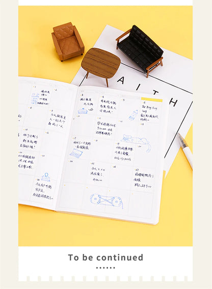 Kinbor Notebook Planificador Semanal – Agenda diaria y mensual sin fechar Journa