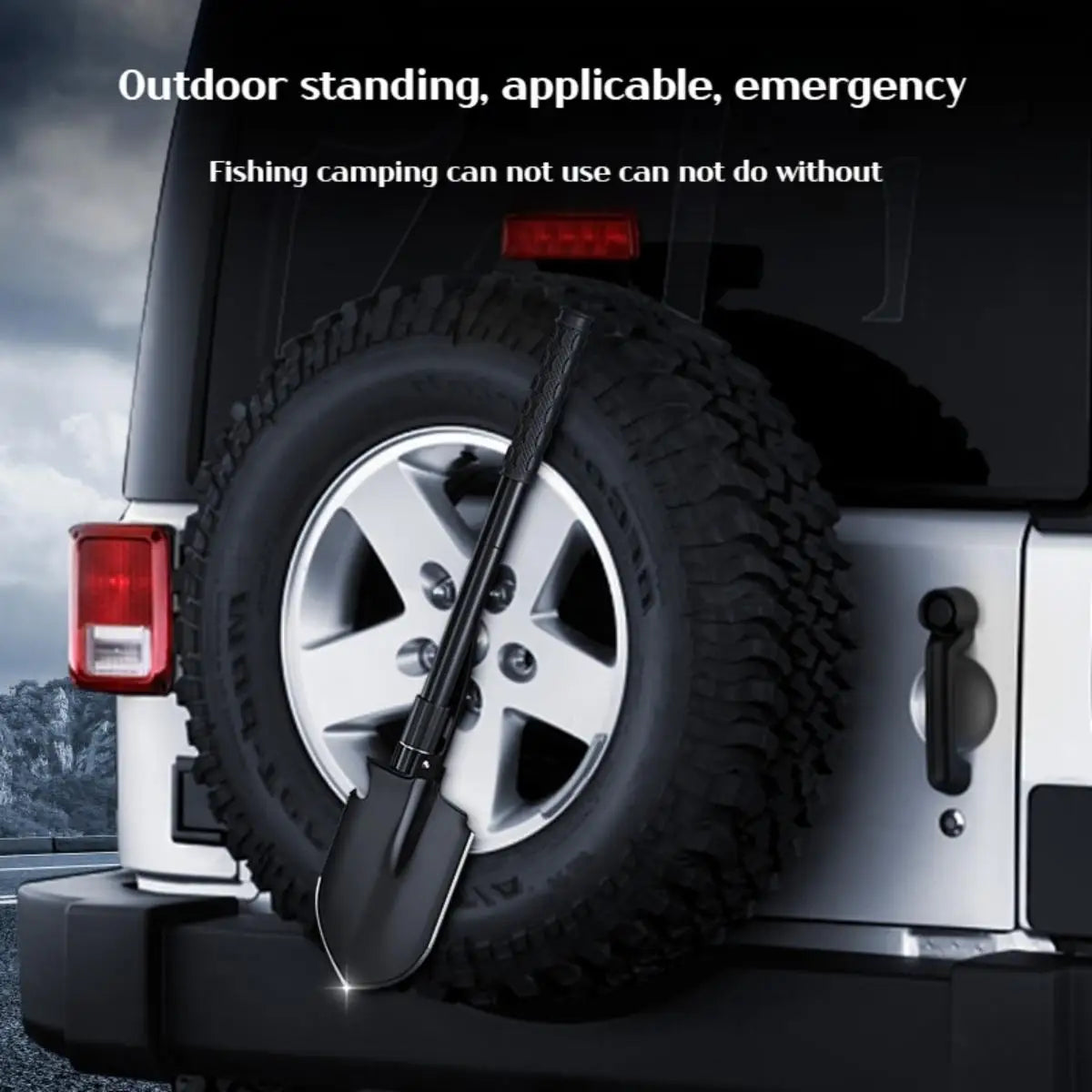 1PC al aire libre plegable de la pala de camping – Multifuncional herramienta de entrenamiento de senderismo, jardín portátil y la pala de supervivencia