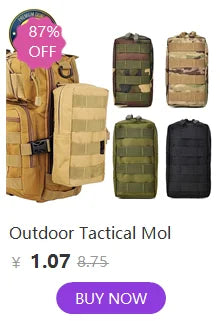 Mochila Reflectante Táctica 40L – Molle Militar Al aire libre mochila  Senderismo, Camping, caza y bolso de viaje
