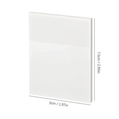 50 hojas notas adhesivas transparentes – Mensaje impermeable y pegatinas de firma para cuadernos de notas