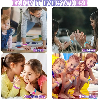 12/24/36PCS Silicona pulsera de burbuja colorida – Favoritos de la fiesta de los niños, regalos de cumpleaños, recuerdos de boda, Carnaval y pulseras de vacaciones