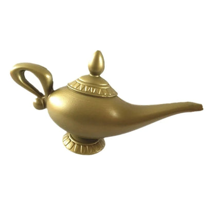 Aladdin Genie Prop lámpara de vestuario – Vintage Tetera Decorativa, Retro Magic Lamp Ornament para Halloween, Navidad & Decoración de la fiesta