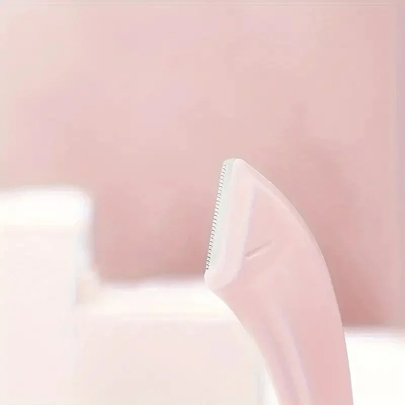 Juego de trimmer de cejas de 3 piezas – Tijeras de acero inoxidable, peineta y afeitadora para pestañas y maquillaje para principiantes, accesorios de eliminación de precisión