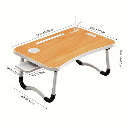 Mesa de cama portátil portátil ultra grande – Escritorio de ordenador plegable para cama, sofá o piso