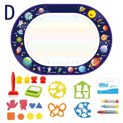 100x80CM Magic Water Drawing Mat – Reutilizable Doodle Board Montessori Juguete educativo para niños