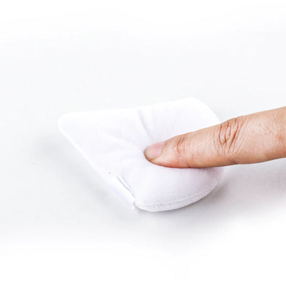 SHIDISHANGPIN Triángulo Puff polvo de terciopelo - Esponja cosmética reutilizable cara, mini algodón maquillaje Puff para la fundación, sombra de ojos y herramientas de belleza (1/2/3/6pcs)