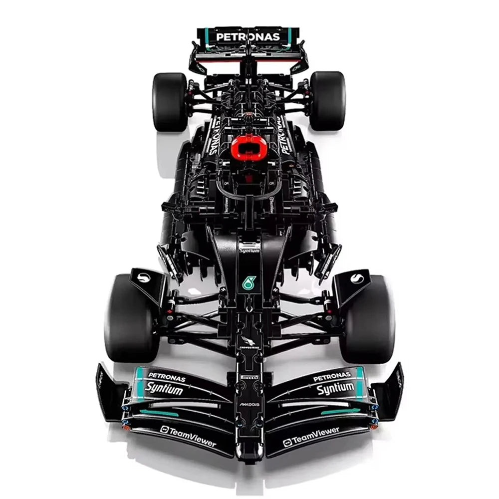 Tecnología 1642PCS Bloques mecánicos de construcción de coches de carreras – W14 Kit de modelos de carreras de locales para adultos y niños