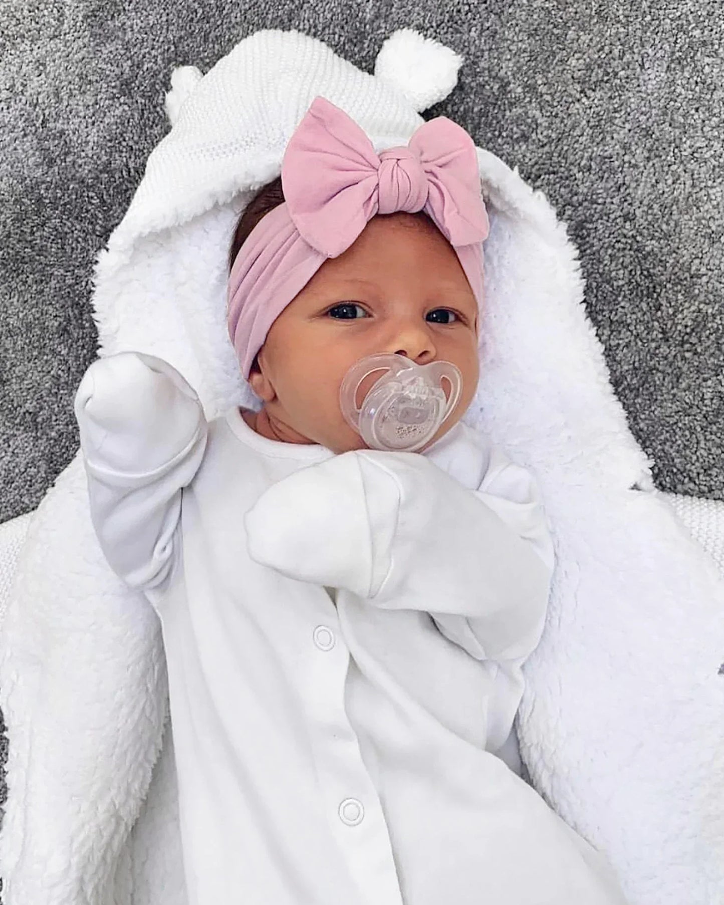 1Pc Baby Nylon Headscarf – Cinturón de flores hecho a mano para niñas recién nacidas, elástico infantil Turbant cabello