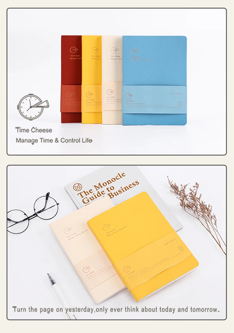 Kinbor Notebook Planificador Semanal – Agenda diaria y mensual sin fechar Journa