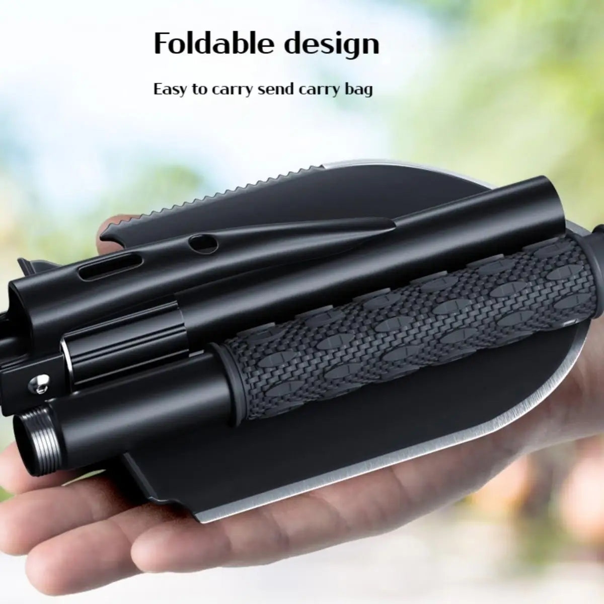 1PC al aire libre plegable de la pala de camping – Multifuncional herramienta de entrenamiento de senderismo, jardín portátil y la pala de supervivencia